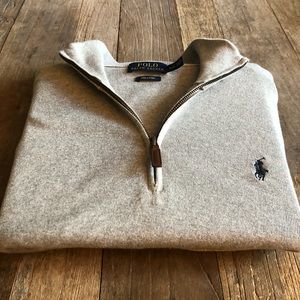 Ralph Lauren Half Zip Sweater - Grey - NWOT! Med.